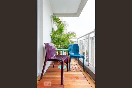 Studio para alugar com 34m², 1 quarto e sem vagaVaranda