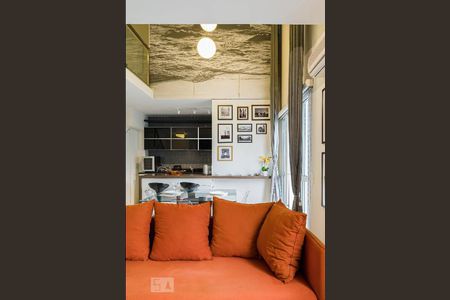Detalhe da Sala de apartamento à venda com 1 quarto, 84m² em Paraíso do Morumbi, São Paulo