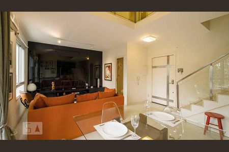 Sala de apartamento para alugar com 1 quarto, 84m² em Paraíso do Morumbi, São Paulo