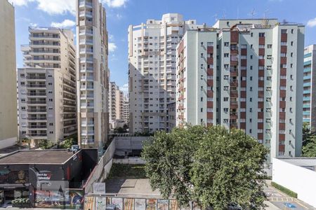 Vista da sala de apartamento para alugar com 1 quarto, 40m² em Consolação, São Paulo
