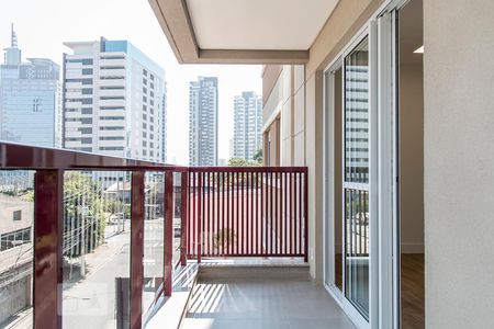 Varanda da Sala de apartamento à venda com 2 quartos, 59m² em Pinheiros, São Paulo