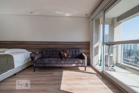 Sala de kitnet/studio para alugar com 1 quarto, 38m² em Brooklin Paulista, São Paulo