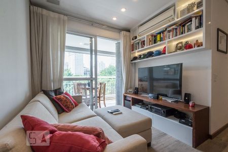 Sala de apartamento à venda com 1 quarto, 64m² em Brooklin Paulista, São Paulo