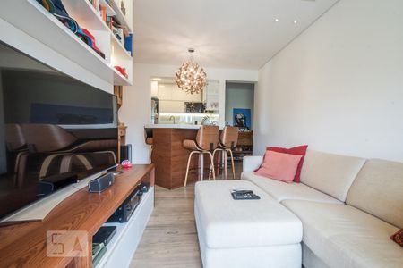 Sala de apartamento à venda com 1 quarto, 64m² em Brooklin Paulista, São Paulo