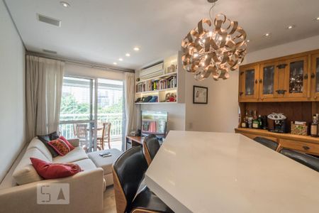 Sala de apartamento à venda com 1 quarto, 64m² em Brooklin Paulista, São Paulo