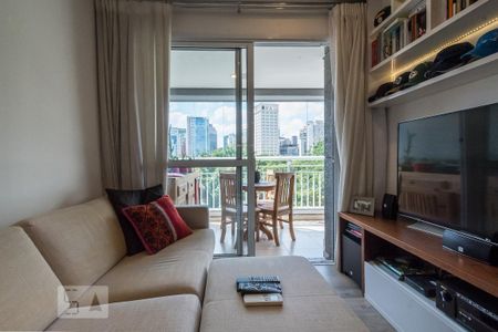 Sala de apartamento à venda com 1 quarto, 64m² em Brooklin Paulista, São Paulo