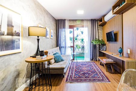 Sala de apartamento à venda com 1 quarto, 70m² em Centro Histórico, Porto Alegre