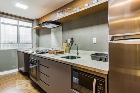 Cozinha de apartamento à venda com 1 quarto, 70m² em Centro Histórico, Porto Alegre