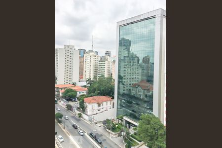 Vista da sala de apartamento para alugar com 1 quarto, 45m² em Bela Vista, São Paulo