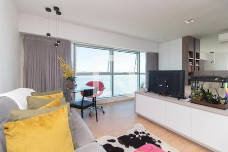 Sala de apartamento à venda com 1 quarto, 43m² em Cristal, Porto Alegre