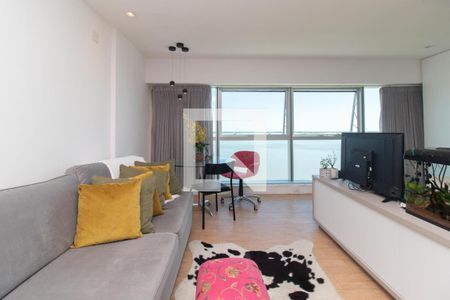 Sala de apartamento à venda com 1 quarto, 43m² em Cristal, Porto Alegre