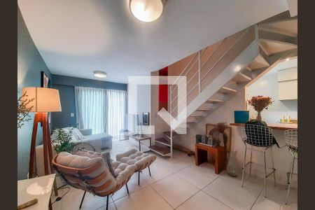 Sala de apartamento à venda com 2 quartos, 88m² em São Conrado, Rio de Janeiro