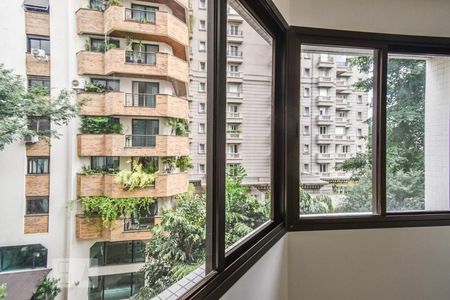 Sala - Vista de apartamento para alugar com 1 quarto, 55m² em Jardim Paulistano, São Paulo