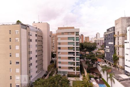 Vista da varanda de apartamento à venda com 3 quartos, 130m² em Pinheiros, São Paulo