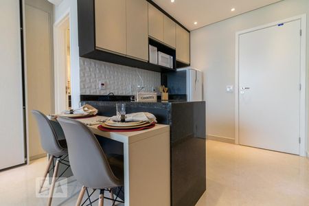 Cozinha de kitnet/studio para alugar com 1 quarto, 27m² em Bethaville I, Barueri