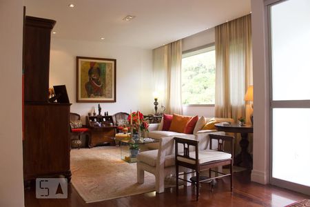 Sala de apartamento para alugar com 3 quartos, 150m² em São Conrado, Rio de Janeiro