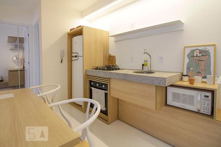 Cozinha de apartamento à venda com 2 quartos, 38m² em Consolação, São Paulo