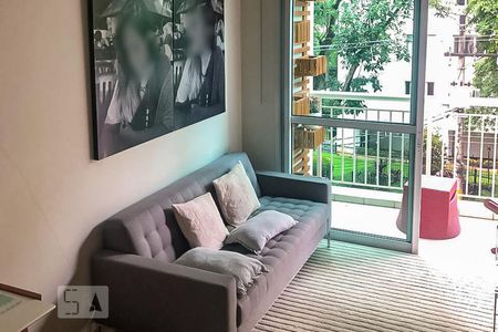 Sala de apartamento à venda com 1 quarto, 50m² em Vila Nova Conceição, São Paulo