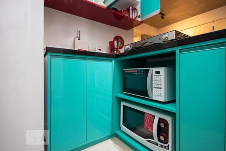 Cozinha de kitnet/studio à venda com 1 quarto, 30m² em República, São Paulo