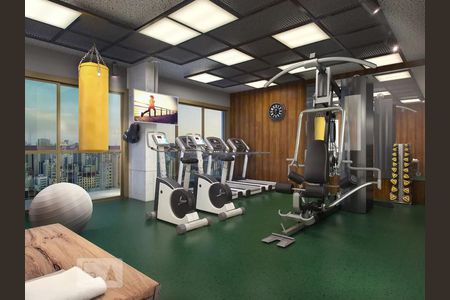 Studio à venda com 30m², 1 quarto e sem vaga Studio à venda com 30m², 1 quarto e sem vagaAcademia