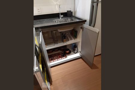 Cozinha - Armários de kitnet/studio à venda com 1 quarto, 30m² em República, São Paulo