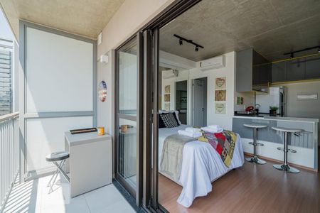 Studio à venda com 30m², 1 quarto e sem vagaVaranda