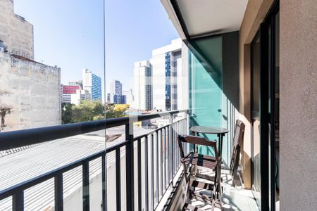 Studio à venda com 26m², 1 quarto e sem vagaVaranda