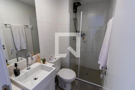 Banheiro de kitnet/studio à venda com 1 quarto, 26m² em Liberdade, São Paulo