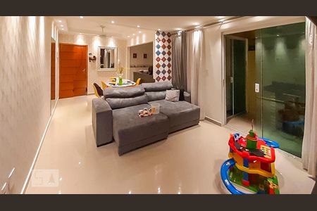 Sala de apartamento à venda com 3 quartos, 95m² em Campestre, Santo André