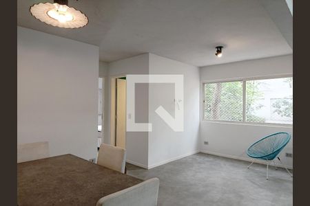 Sala/Cozinha integrados de apartamento à venda com 2 quartos, 54m² em Vila Madalena, São Paulo