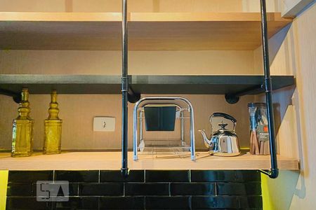 Cozinha de kitnet/studio à venda com 1 quarto, 30m² em Santa Efigênia, São Paulo