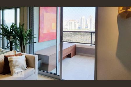Varanda da Sala de apartamento para alugar com 1 quarto, 58m² em Água Branca, São Paulo