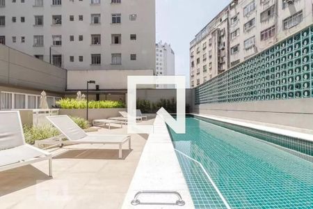 Studio para alugar com 22m², 0 quarto e sem vaga Studio para alugar com 22m², 0 quarto e sem vagaÁrea comum - Piscina