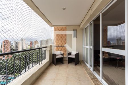Varanda da Sala de apartamento para alugar com 3 quartos, 165m² em Vila Suzana, São Paulo
