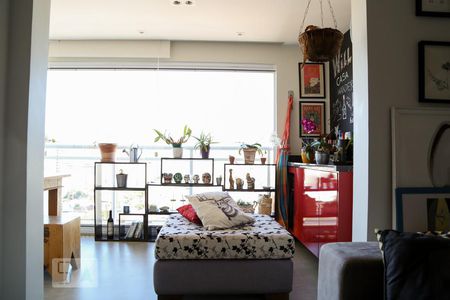 Varanda da Sala de kitnet/studio à venda com 1 quarto, 58m² em Jardim Brasil (zona Sul), São Paulo