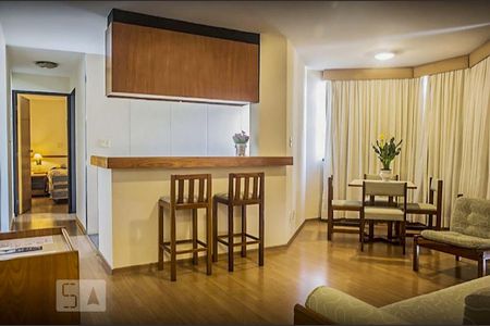 Sala de apartamento para alugar com 1 quarto, 50m² em Campo Belo, São Paulo