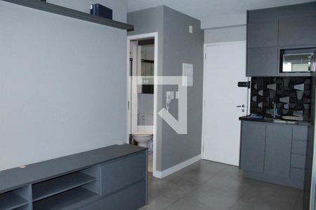 Sala/cozinha de apartamento à venda com 1 quarto, 36m² em República, São Paulo