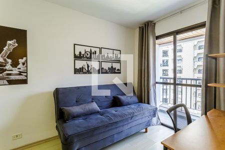 Sala de apartamento para alugar com 1 quarto, 40m² em Itaim Bibi, São Paulo