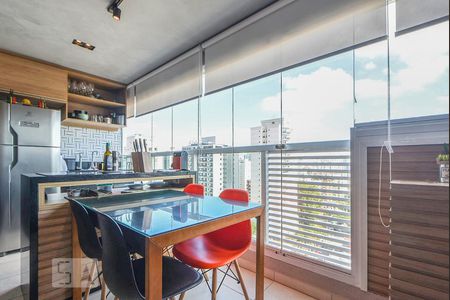 Varanda Gourmet de kitnet/studio para alugar com 1 quarto, 34m² em Brooklin Paulista, São Paulo