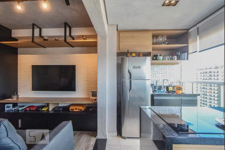 Sala de kitnet/studio para alugar com 1 quarto, 34m² em Brooklin Paulista, São Paulo