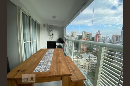Varanda da Sala de apartamento à venda com 1 quarto, 40m² em Vila Pompéia, São Paulo