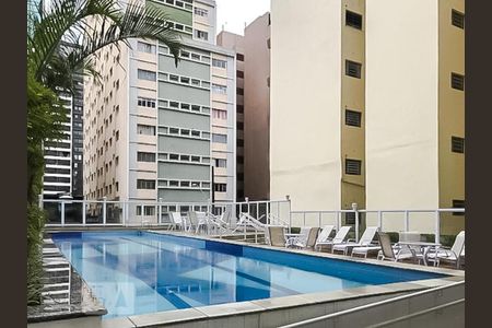 Área comum - Piscina de kitnet/studio para alugar com 1 quarto, 39m² em Bela Vista, São Paulo