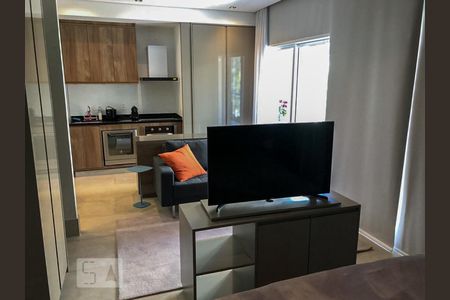 Sala de kitnet/studio à venda com 1 quarto, 49m² em Tamboré, Santana de Parnaíba