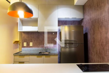 Cozinha de kitnet/studio à venda com 1 quarto, 31m² em Mirandópolis, São Paulo