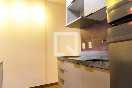 Cozinha de kitnet/studio à venda com 1 quarto, 31m² em Mirandópolis, São Paulo