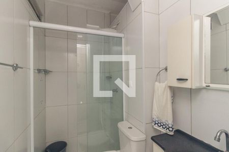 Banheiro de kitnet/studio para alugar com 1 quarto, 34m² em Santa Efigênia, São Paulo