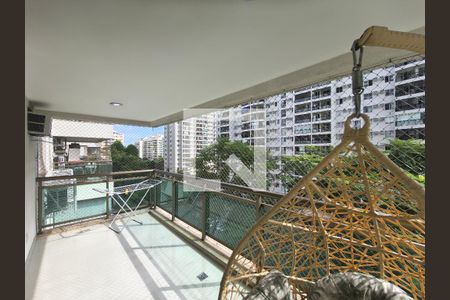 Varanda da Sala de apartamento à venda com 2 quartos, 75m² em Jacarepaguá, Rio de Janeiro