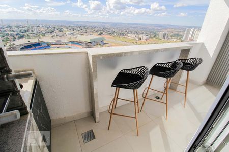 Varanda da Sala (integrada com a suíte) de apartamento para alugar com 1 quarto, 40m² em Jardim Goiás, Goiânia