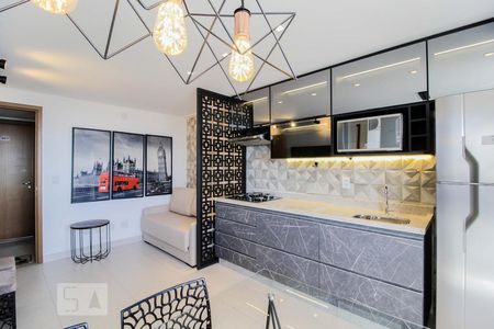 Sala de apartamento para alugar com 1 quarto, 40m² em Jardim Goiás, Goiânia