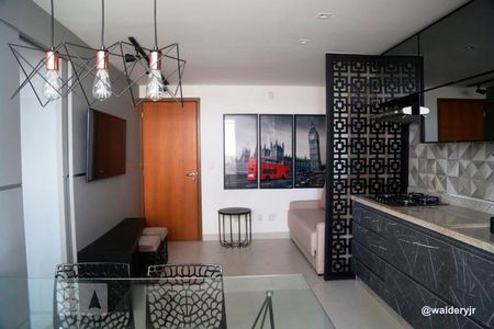 Sala de apartamento para alugar com 1 quarto, 40m² em Jardim Goiás, Goiânia